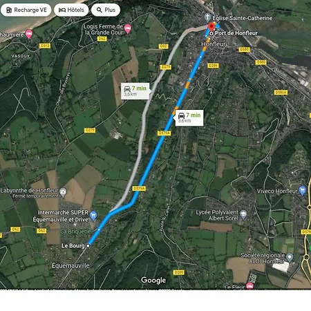 Double Appartement Honfleur Plage 10Min Apartman